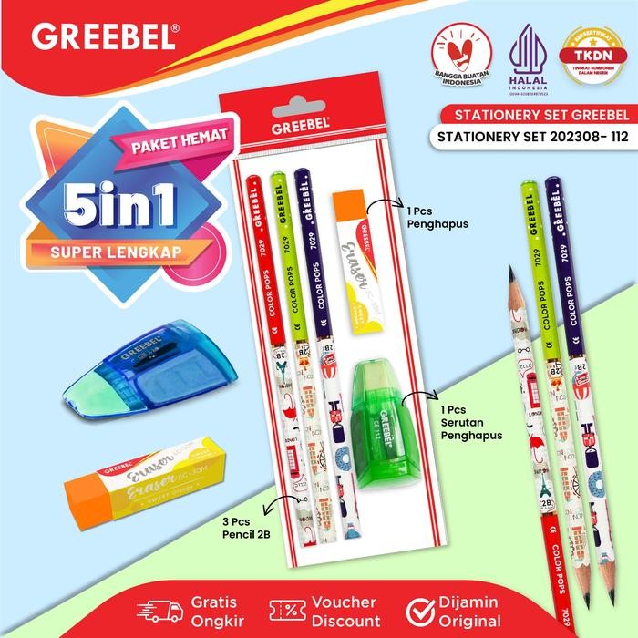

X689 Greebel Alat Tulis Set / Stationery Set 202308-112 / Paket Alat Tulis / Hampers Ulang