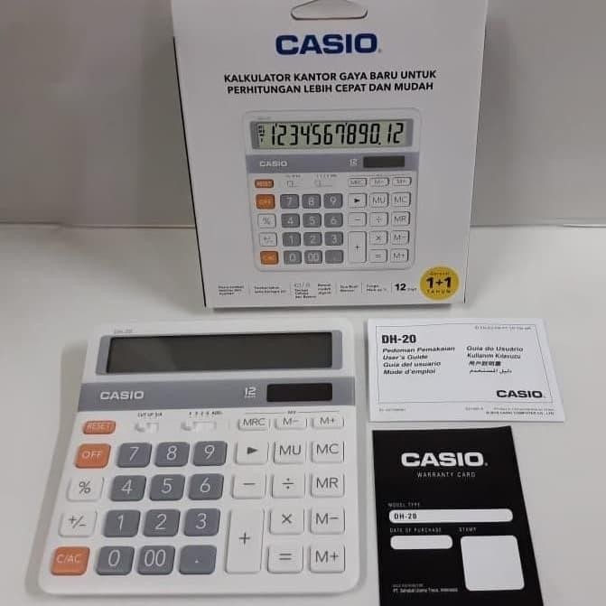

X689 Kalkulator Meja Casio Dh20 / Calculator Desktop Dh-20