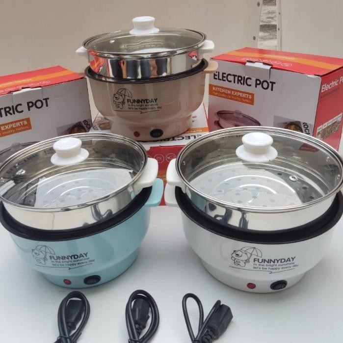 Panci Listrik Serbaguna Kapasitas Besar Multifungsi Free Kukusan