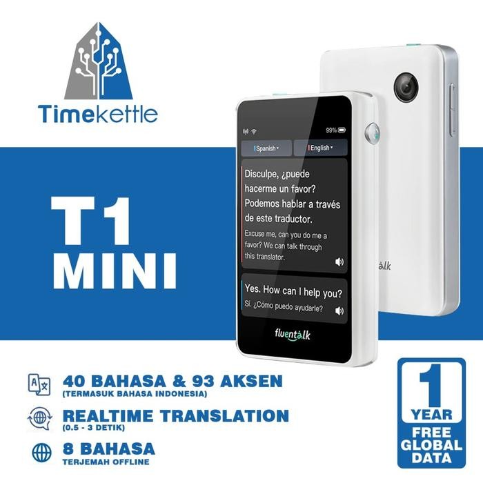 

X689 Timekettle T1 Mini Fluentalk Translator Alat Penerjamah Bahasa
