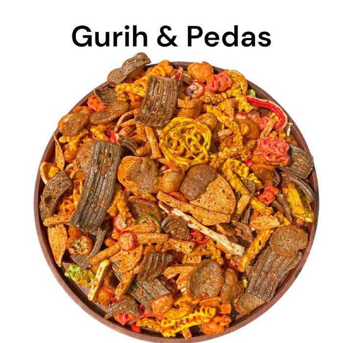 

Sale!! Kerupuk Seblak Mix Pedas Gurih 1 Kg Food Snack