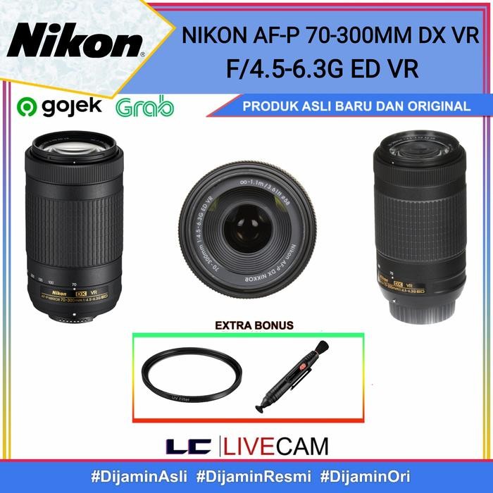 NIKON AF-P 70-300MM G ED DX VR / LENSA NIKON AFP 70-300MMG ED VR RESMI