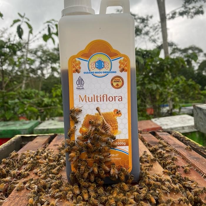 

Madu Multiflora Super 1kg Natural Raw Honey - Sertifikasi SPP-IRT