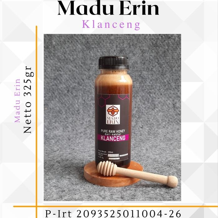 

Madu Asli Nectar Bunga 325gr Madu Erin herbal honey