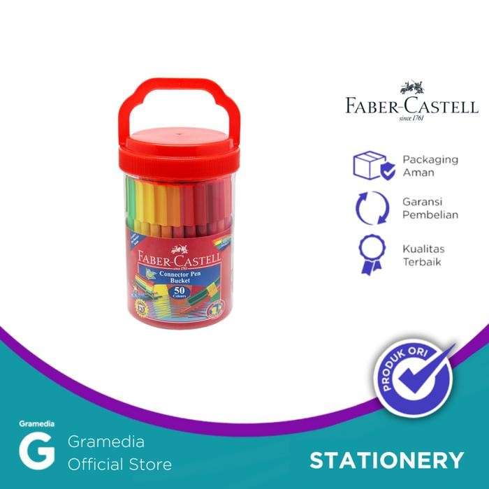 

Spidol Warna Faber Castell Connector Pen Isi 50 Bucket