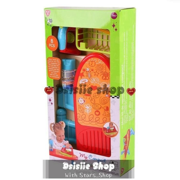 Mainan Playgo My Compact Ironing Set Original / Mainan Setrika