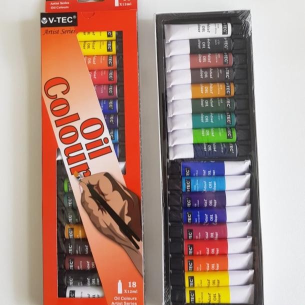 

Cat Minyak V-Tec Oil Colour Set 18 Warna 12Ml Vt-1388/O