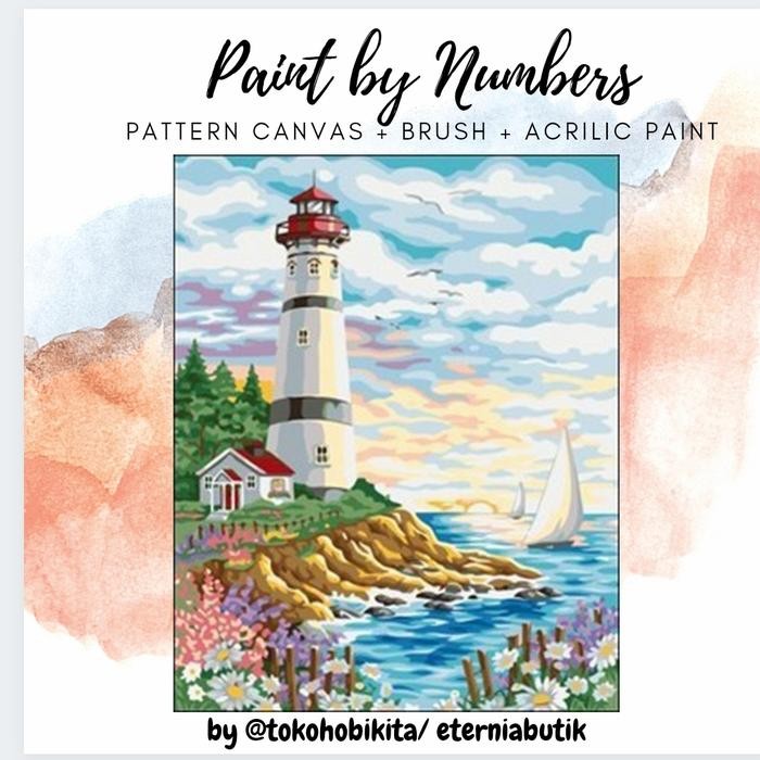 

Painting By Number Oil Painting Beach