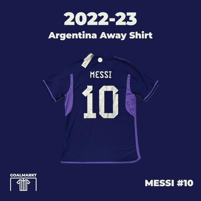 Neww 2022-23 Argentina Player Issue Away Shirt Messi #10 XXL