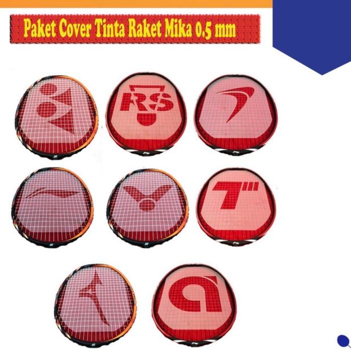 Badminton Cover stencil CARD LOGO RAKET CETAKAN SENAR RAKET