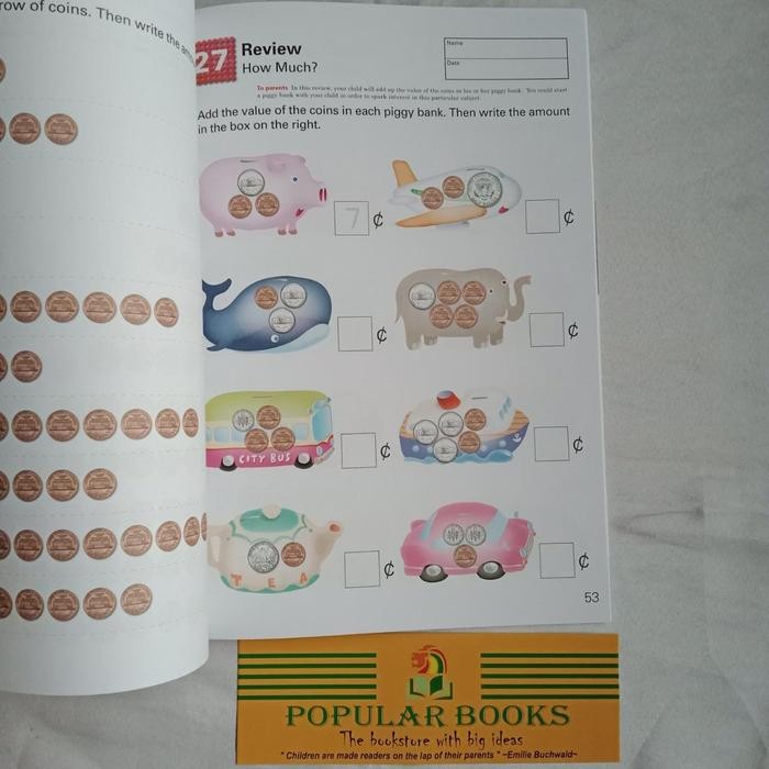 Kumon My First Book Of Money Counting Coins ( Ages 5-6-7 )