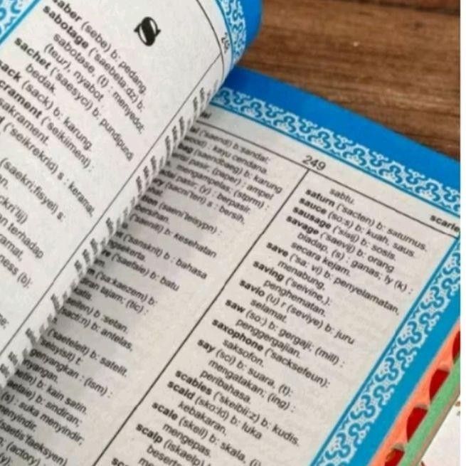 

KAMUS BAHASA INGGRIS LENGKAP 999 TRIYLUN INGGRIS INDONESIA UNTUK PELAJARAN DAN UMUM FULL COLOR