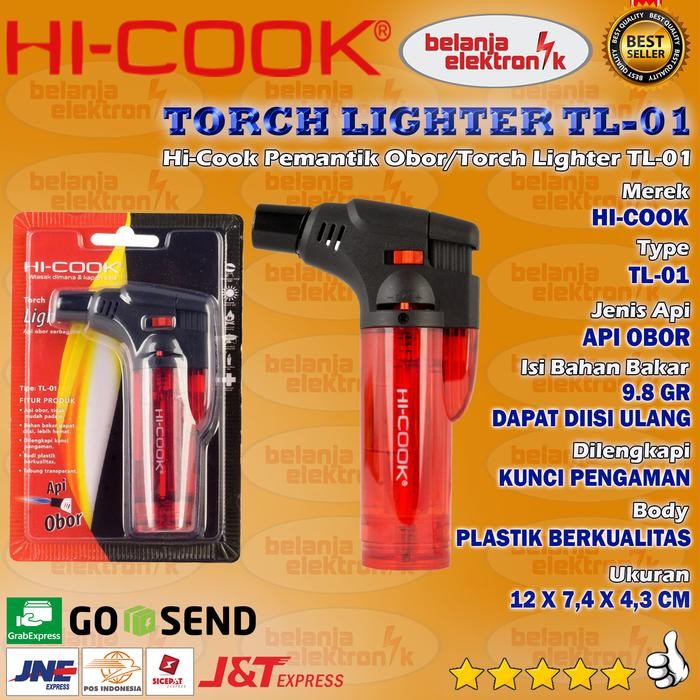 

PEMANTIK OBOR/KOREK API GAS HI-COOK TORCH LIGHTER TL-01