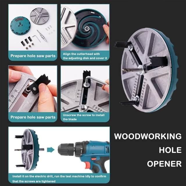 

Qblade Alat Buat Lubang Hole Saw Adjst 88892 Hole Opener