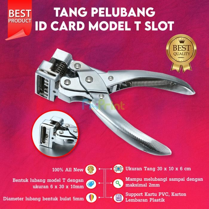 

Tang Pembolong Kartu Pvc, Karton, Lembaran Plastik Model T Slot