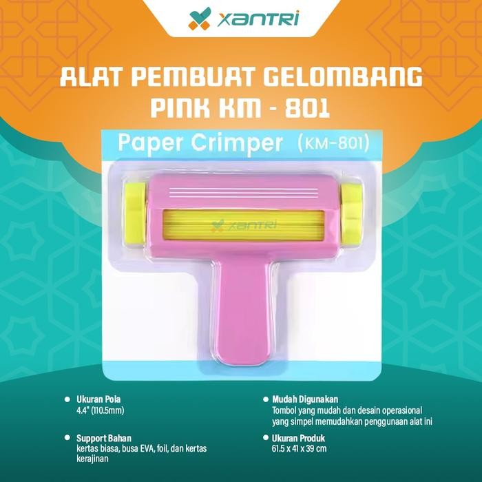 

Melayani Faktur Pajak! Xantri - Paper Crimper Alat Pembuat Gelombang Kertas Paper Wave Shaper