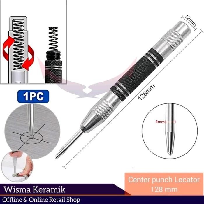 

Automatic Center Punch, Penanda Titik Bor Otomatis Ukuran 128 Mm