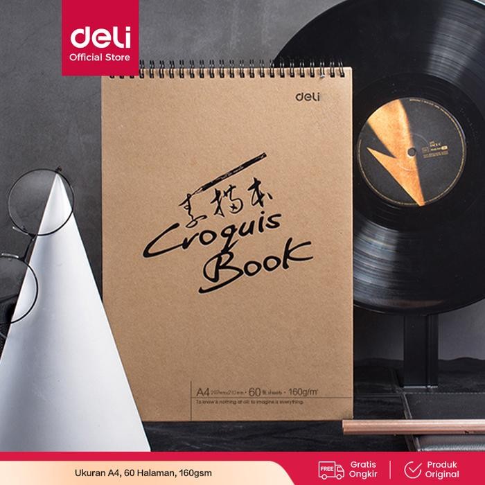 

Deli sketch book 60 lembar , buka vertikal,atau diputar 73634 73635 - A4