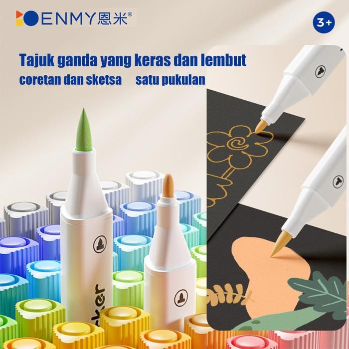 

Marker Akrilik 36/48/60/80 Warna Set Marker Akrilik Pemula Seni Warna Cerah dan Tahan Air
