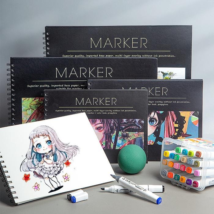 

Marker Pad 50 Sheets 130g Professional No Penetration Paper Sketchbook