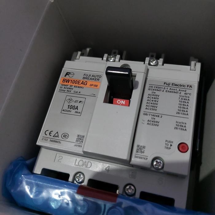 MCCB 3P 100A FUJI BW100EAG