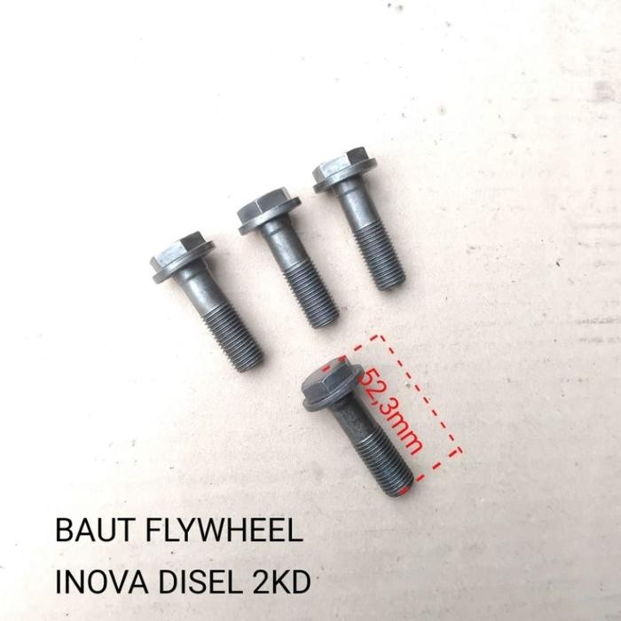 Baut Bolt Flywheel Roda Gila Toyota Innova Diesel/Fortuner Diesel/Hilux 2Kd Harga Per Pcs Kode 058