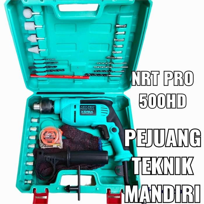 Terbaru Nrt Pro 500Hd Mesin Bor Tangan Besi Beton 13Mm / Nrt Pro 500 Hd Set