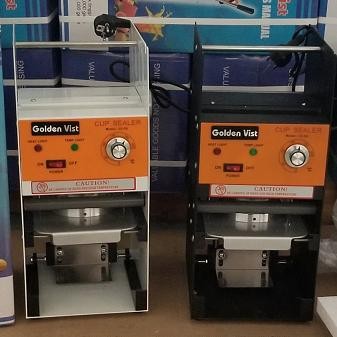 Diskon Mesin Cup Sealer Golden Vist D8. Mesin Press Gelas Minum 12 - 22 Oz