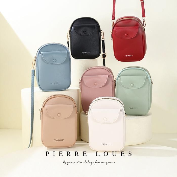 Tas Selempang Wanita Kulit PU PIERRE LOUES Ilona Bag
