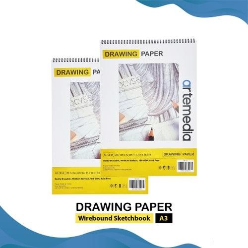 

SARI Artemedia Spiral Sketch Book A5/A4 150Gsm 30Sht
