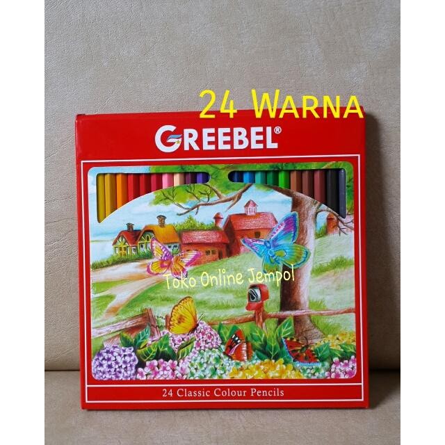 

SARI Atk87Gb 24 Warna Pencil Classic 7024 Kardus Greebel Pensil Warna Kado