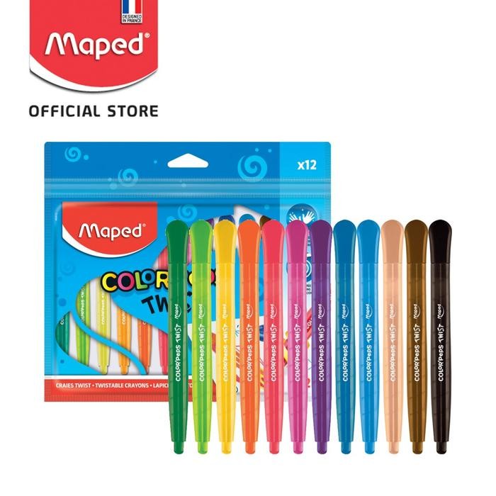 

SARI Maped Twistable Crayon Set 12 - Zip Bag