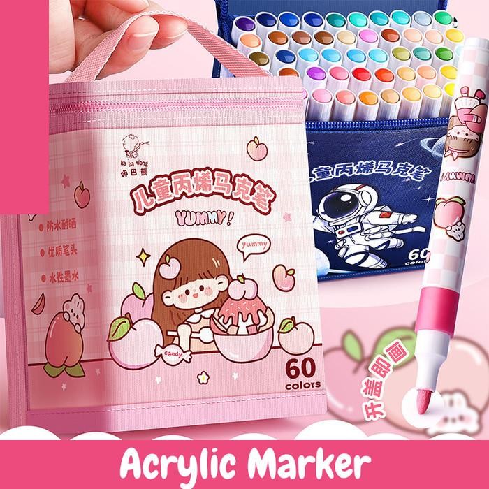 

SARI Aryclic Marker Set Spidol Akrilik Warna Spidol Sketsa St0098 Pink