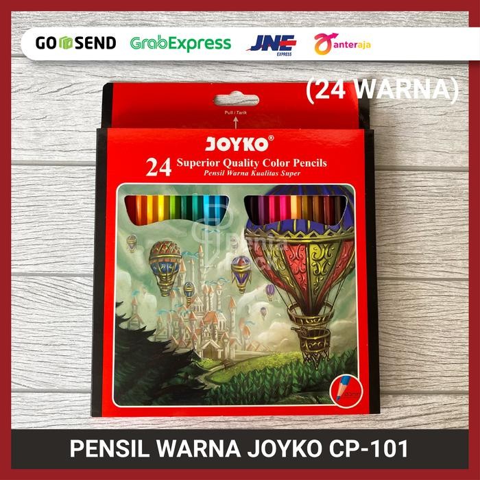 

SARI Pensil Warna Joyko Cp-101 / 24 Warna Set / Panjang Color Pencil