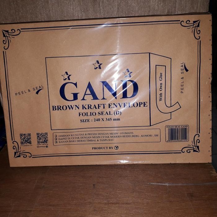 

5WUM Amplop Coklat Folio Seal (Perekat)
