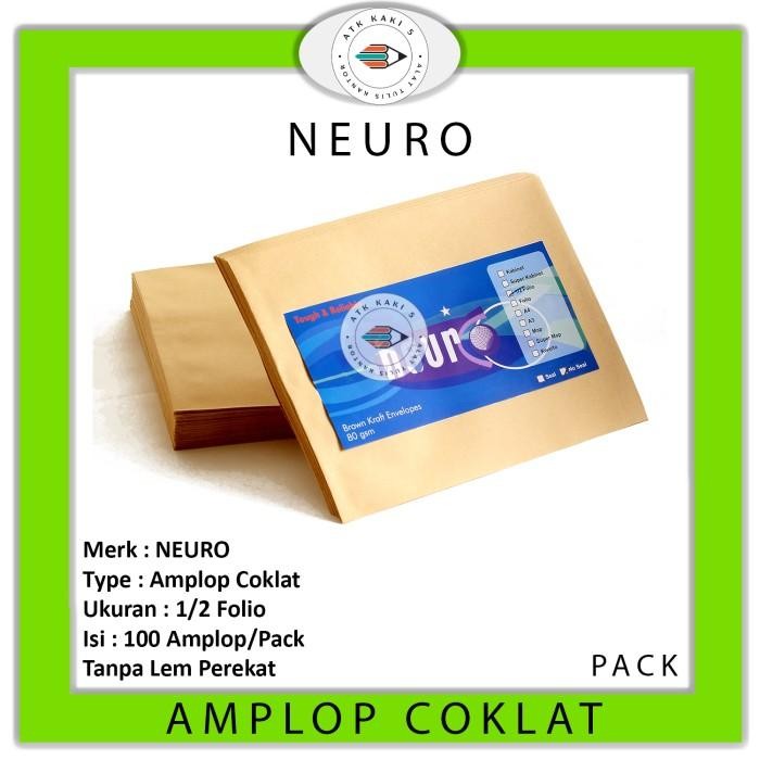 

SARI Amplop Coklat Ukuran 1/2 Folio Neuro ( 19 X 25 Cm )