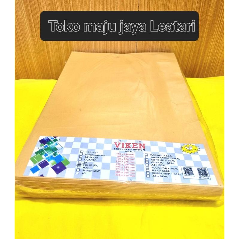 

SARI Amplop Coklat Folio Merk Brio