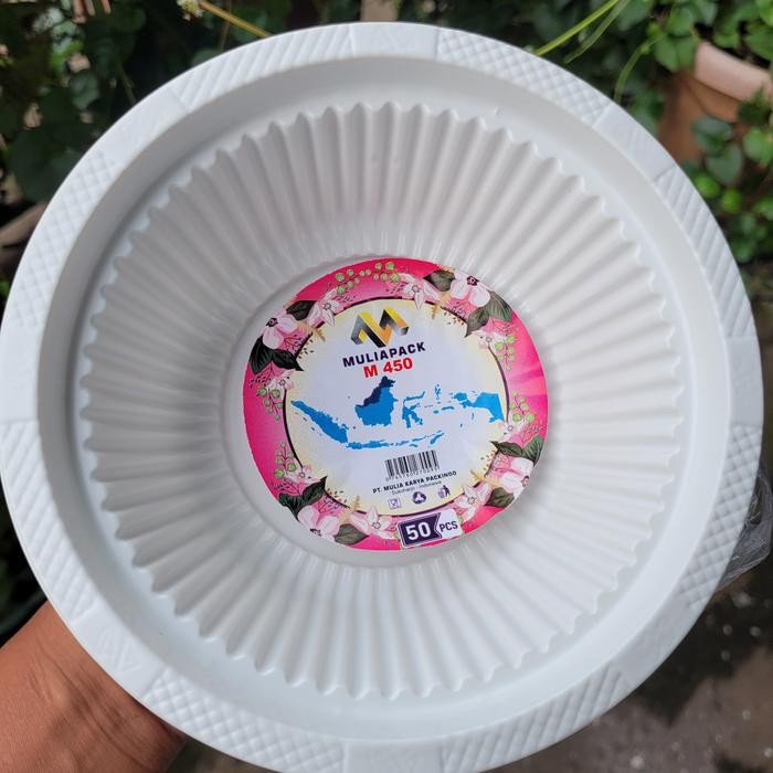 N6VA Mangkok M 450 Muliapack Mangkok Plastik Sekali Pakai Pesta