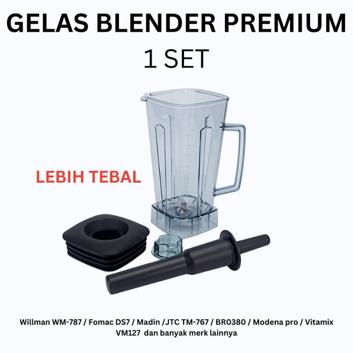 Hot Sale Sparepart Gelas Blender Getra Ks-778 Ks-10000 Heavy Duty Jtc Willman Fomac Ks778 Ks10000