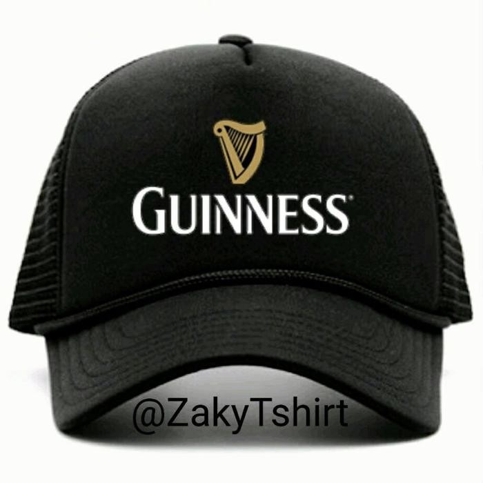 Bisa Gosend Topi Jaring Truker Logo Guinness