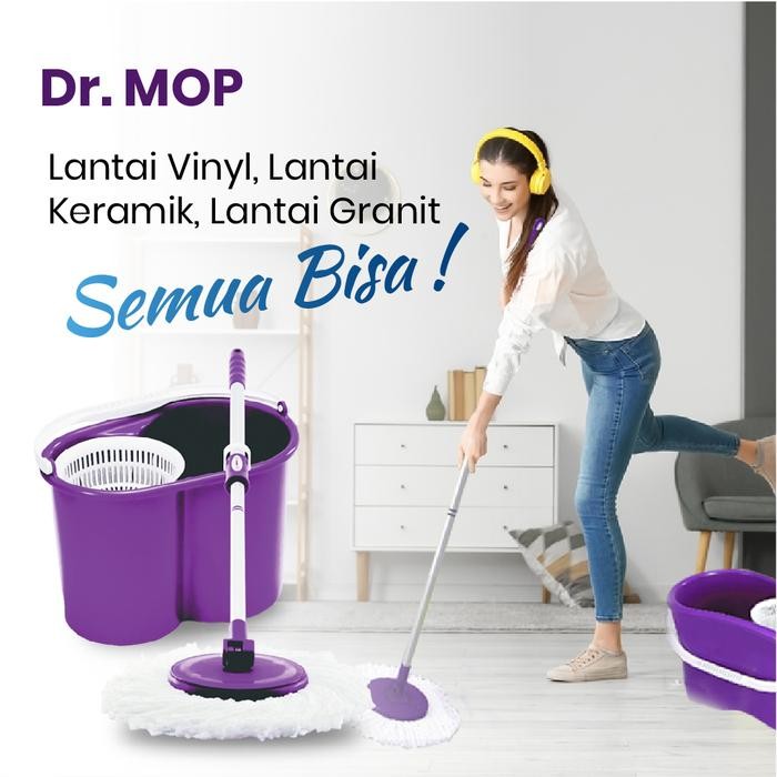 Terlaris Kain Pel Peras Otomatis Alat Pel Lantai Vinyl Keramik Granit Dr Mop SALE