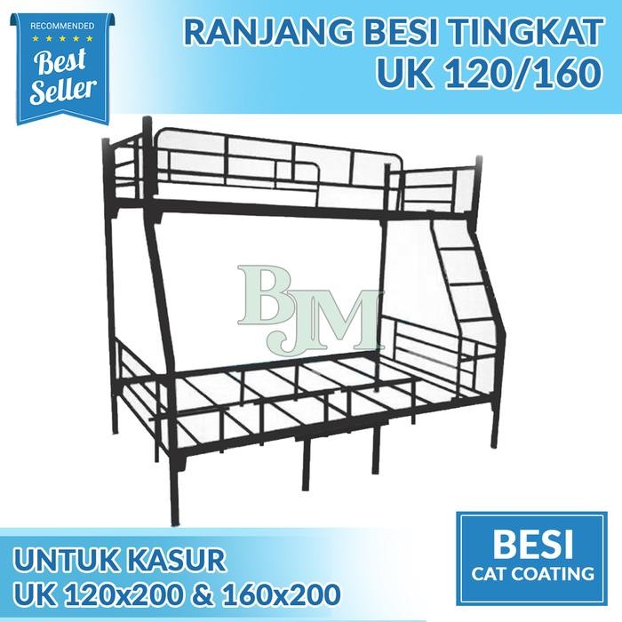 Ranjang Susun / Ranjang Tingkat / Ranjang Besi Uk 160/120