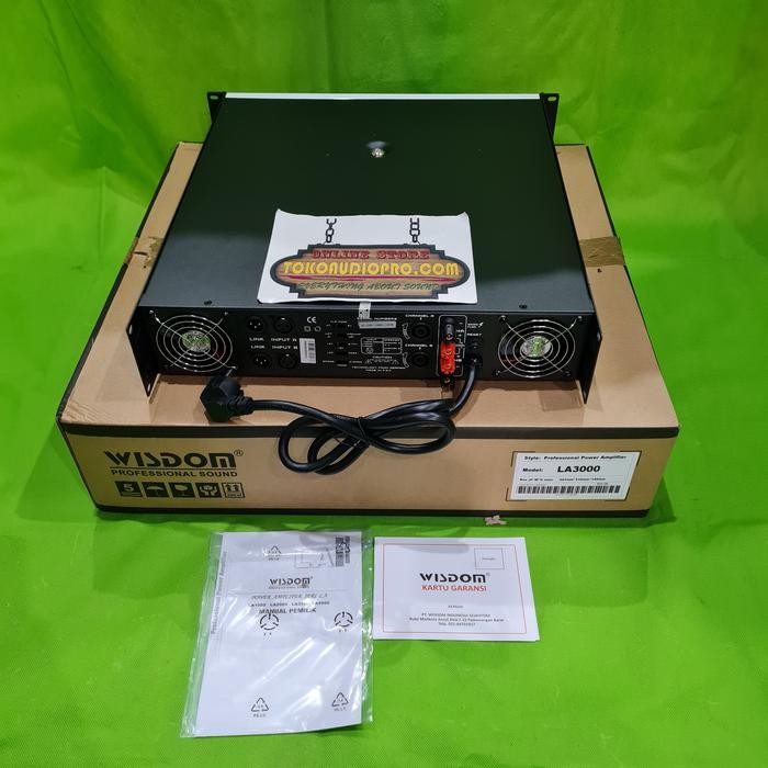 POWER WISDOM LA3000 2-CHANNEL POWER AMPLIFIER LA-3000