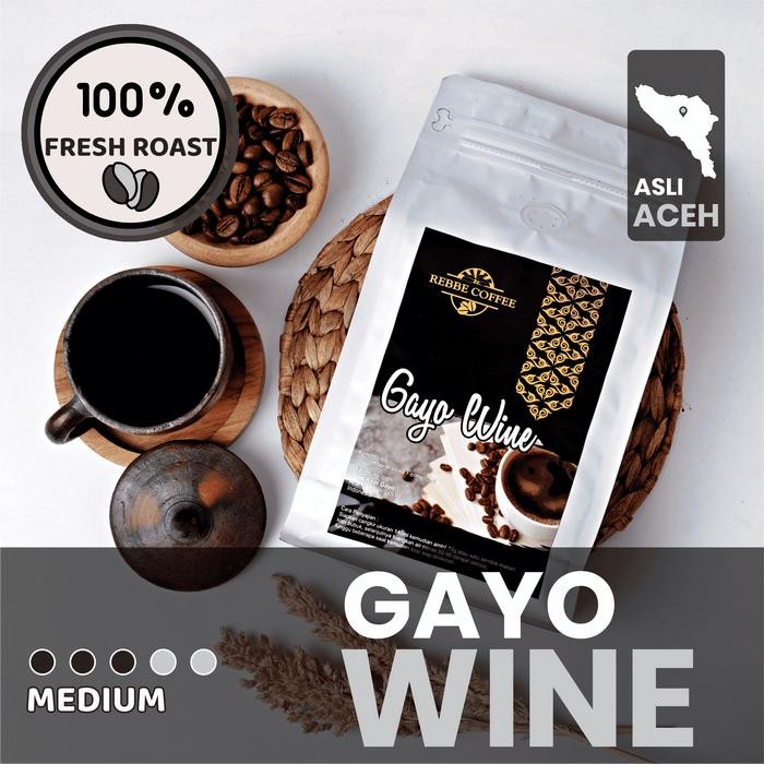

Gayo Wine Arabika Aceh Original Kopi Fermentasi Premium, Medium Roast, Fruity & Manis