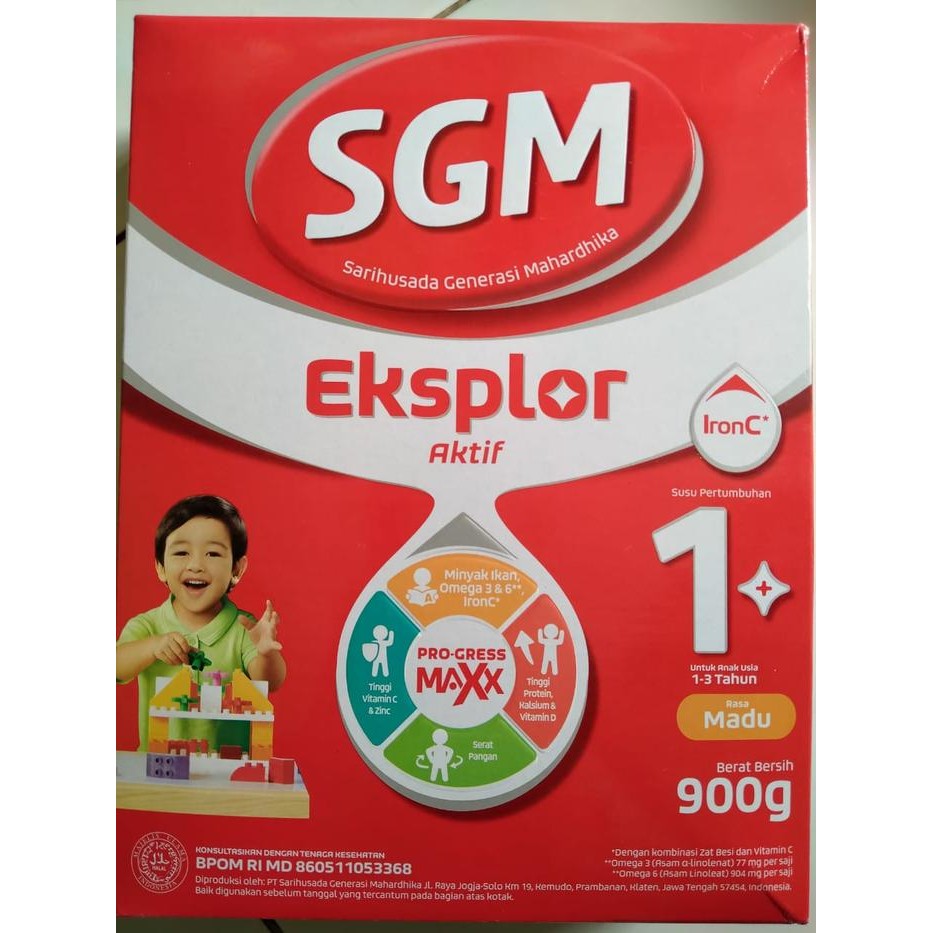 SUSU SGM 1 PLUS MADU DAN VANILA 900GRAM