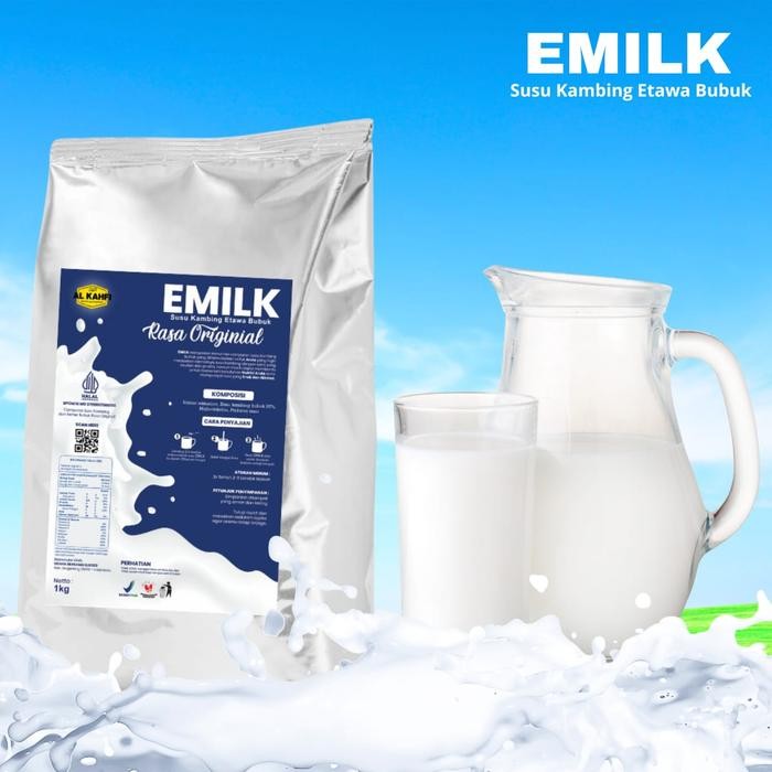 

Susu Kambing Etawa Bubuk Rasa Original 1Kg Emilk Membantu Menjaga Kesehatan Tulang Pencernaan Dan