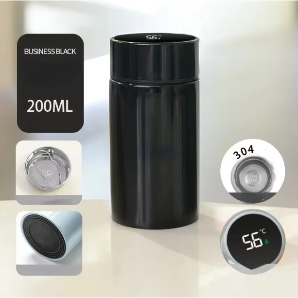 WTRNET Botol Minum Termos LED Digital Temperature Stainless 200ml - LZ120