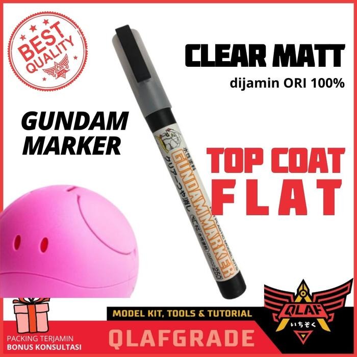 

GUNDAM MARKER TOP COAT MATT FLAT clear coating transparant GM502 pen