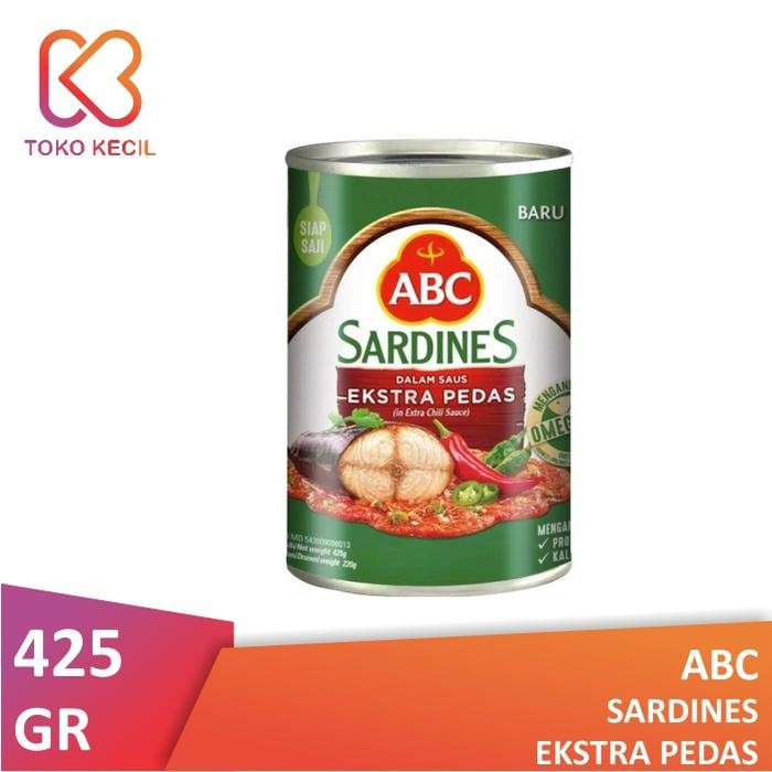 

READY ABC SARDINES EKSTRA PEDAS KALENG 425G - SARDEN PEDAS KALENG