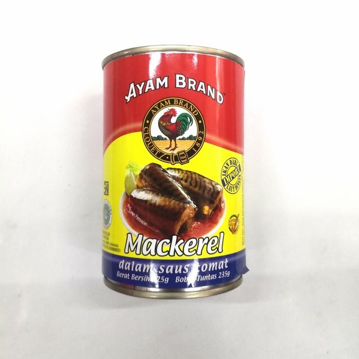 

READY AYAM BRAND MAKAREL KALENG 425G - SARDEN MACKEREL SAUS TOMAT